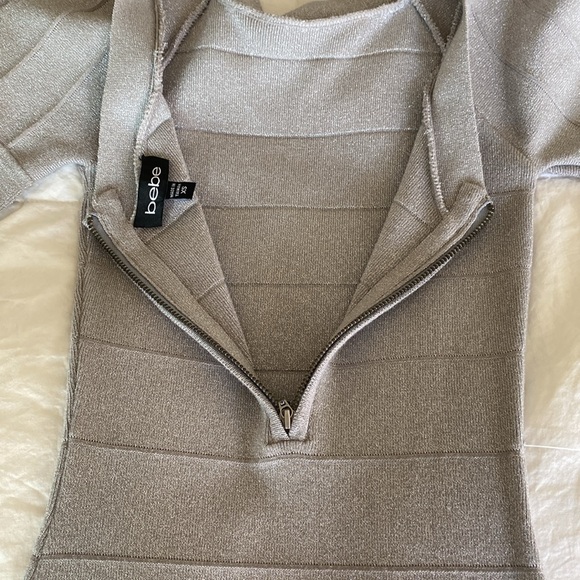 BEBE silver dress - Picture 6 of 8